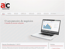Tablet Screenshot of angocontas.com